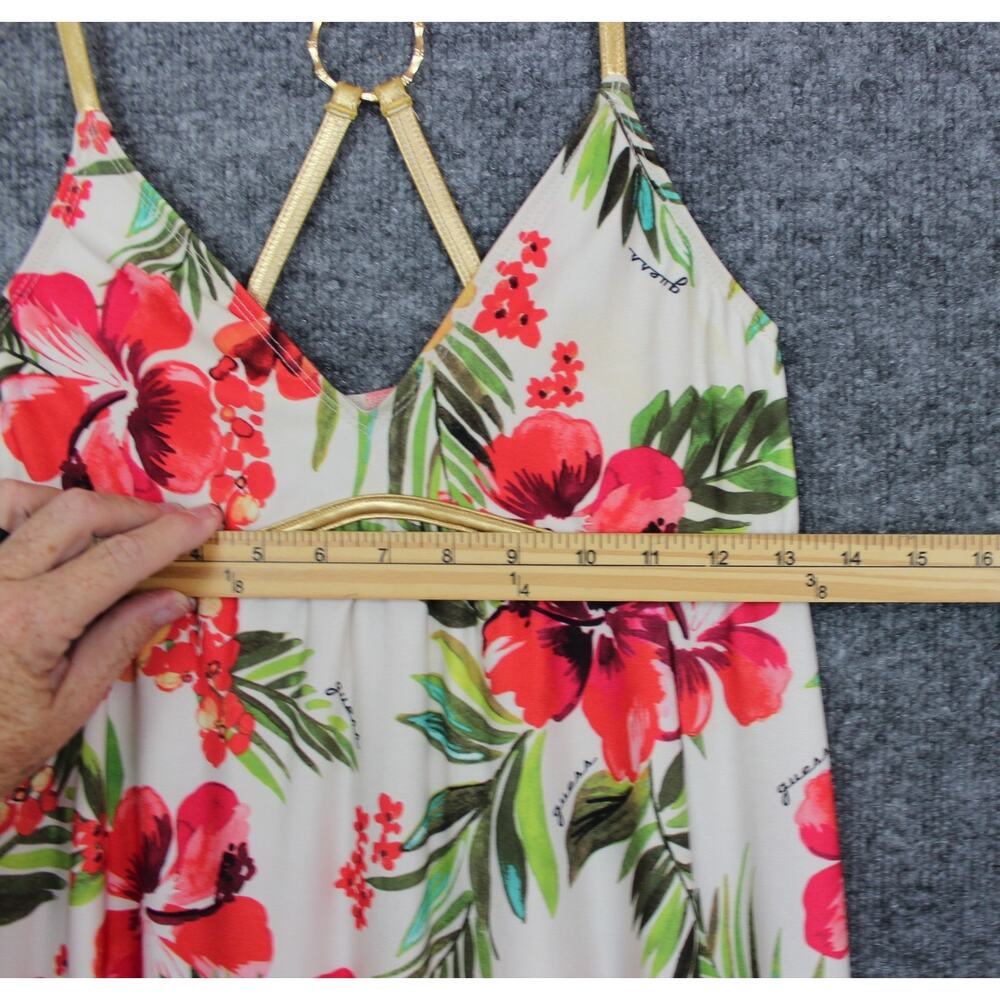 GUESS Beach Cover Dress Women's Size Small Petite Sexy Tropical Floral Print - Picture 11 of 12